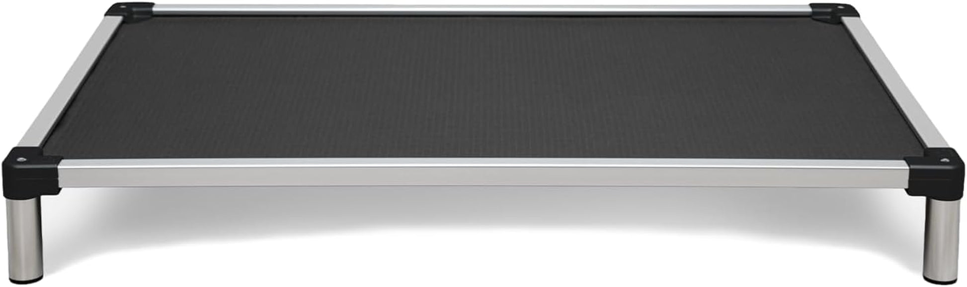 Chew Proof Elevated Cooling Dog Bed - Made for Aggressive Chewers, Virtually Indestructible, Ripstop Fabric with No Padding, Pre-Assembled - Large, Seasonal (Old) Black
