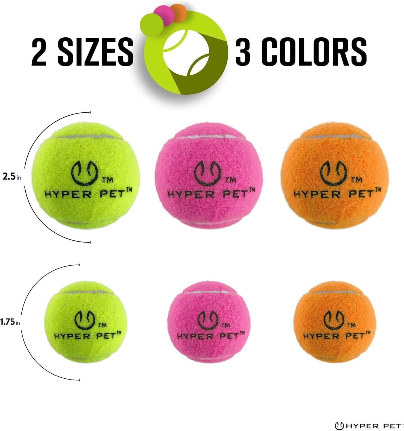 MINI Extra Small 1.75In Tennis Balls for Dogs (Safe Dog Ball Tennis Balls for Exercise & Training) Interactive Toys Work with  K9 Kannon MINI Dog Ball Launcher - 4 Pack Pink