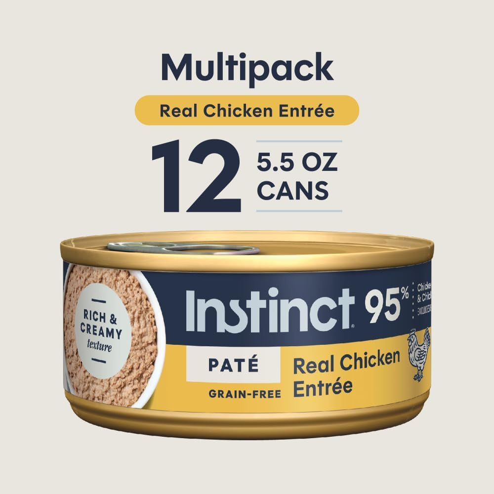 Original Grain Free Real Chicken Recipe Natural Wet Canned Cat Food, 5.5 Ounce (Pack of 12)