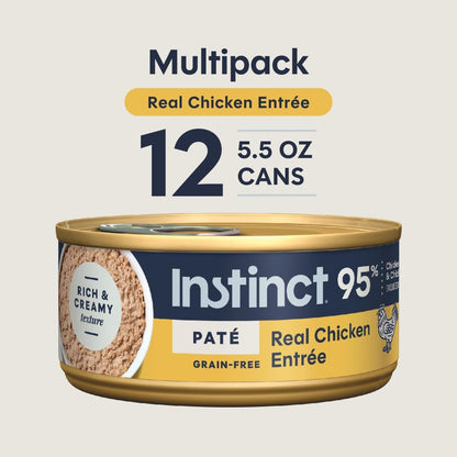 Original Grain Free Real Chicken Recipe Natural Wet Canned Cat Food, 5.5 Ounce (Pack of 12)