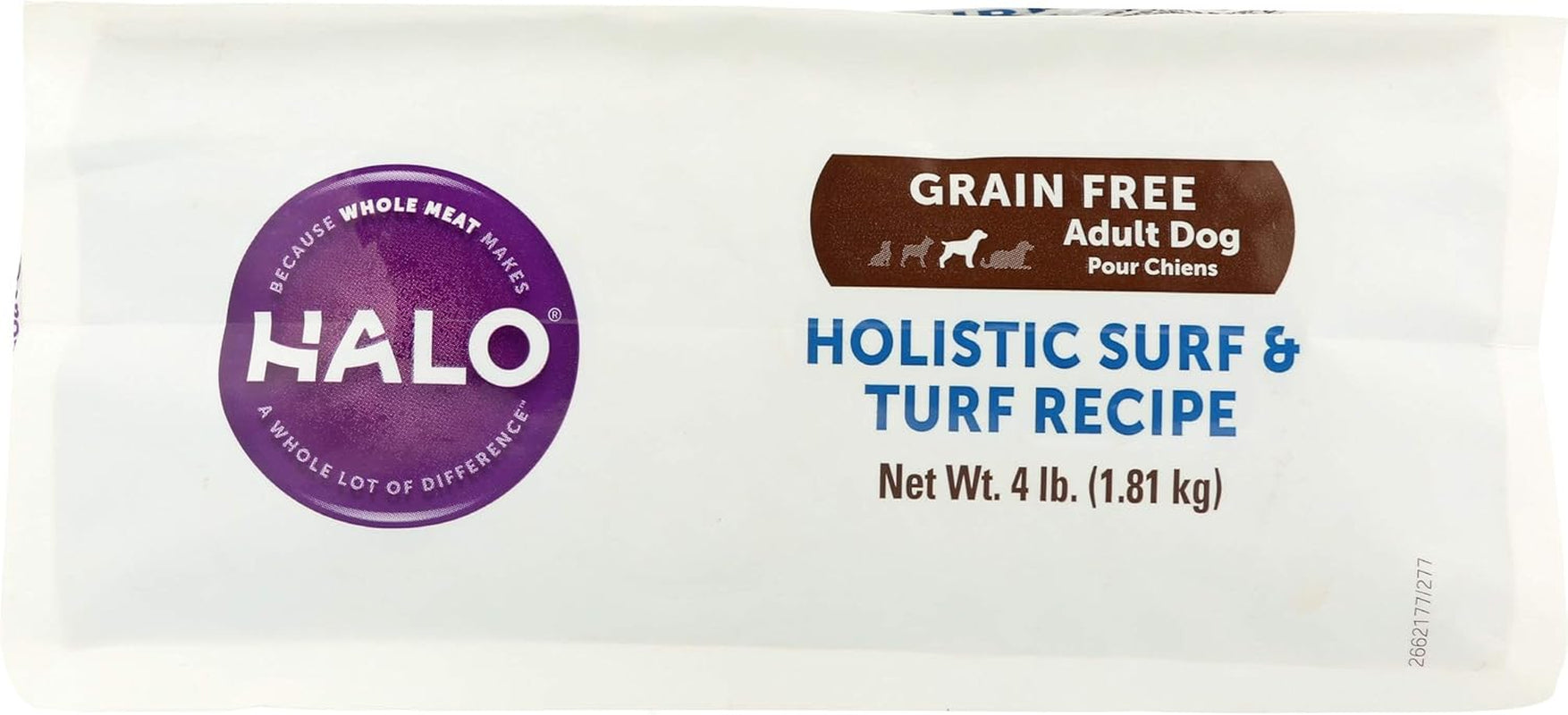 Grain Free Natural Dry Dog Food, Surf & Turf Recipe, 4-Pound Bag