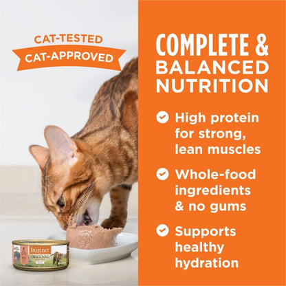 Original Grain Free Real Salmon Recipe Natural Wet Canned Cat Food by Nature'S Variety, 5.5 Oz. Cans (Case of 12)