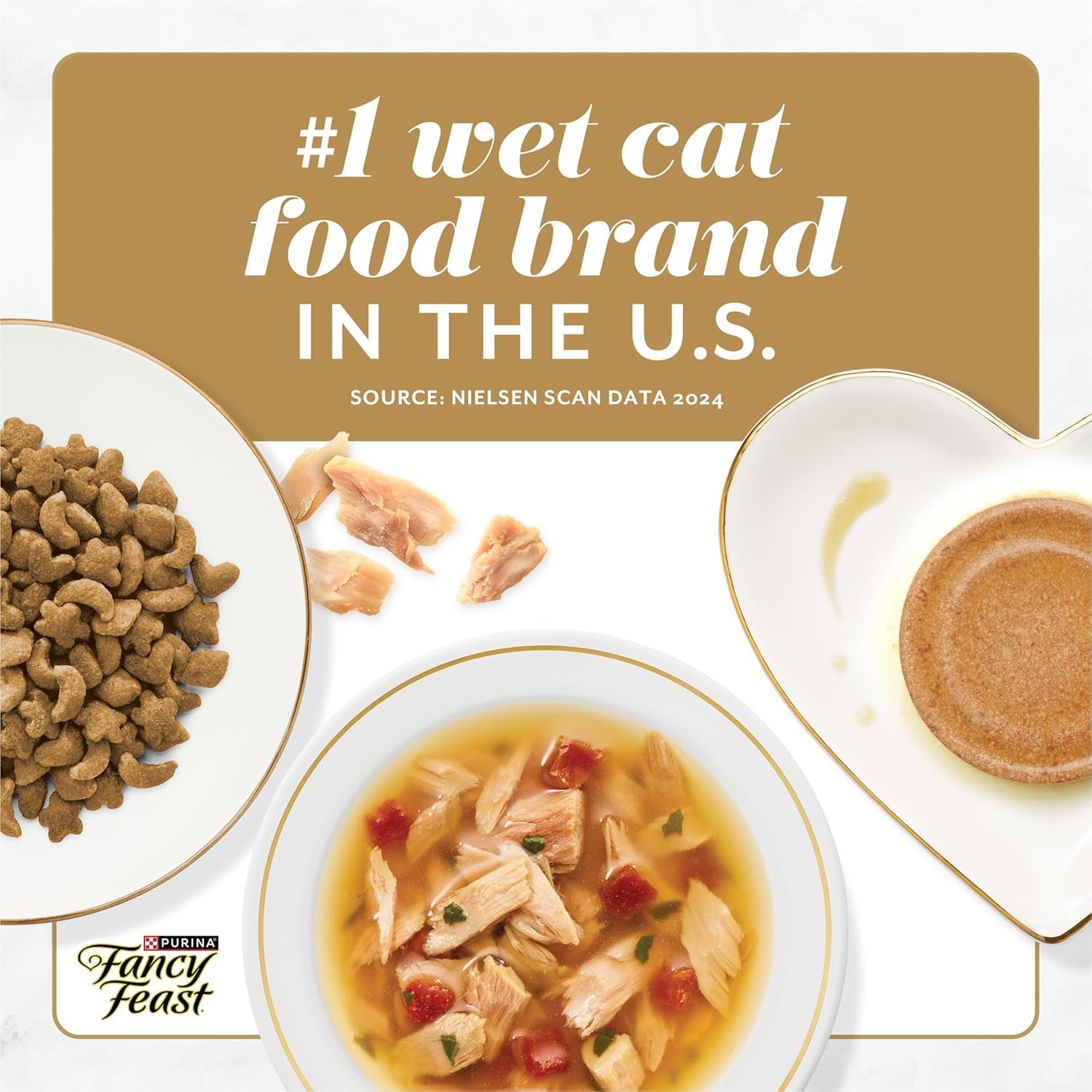 Purina  Gourmet Wet Cat Food Variety Pack, Petites Gravy Collection, Break-Apart Tubs, 48 Servings - (Pack of 24) 2.8 Oz. Tubs